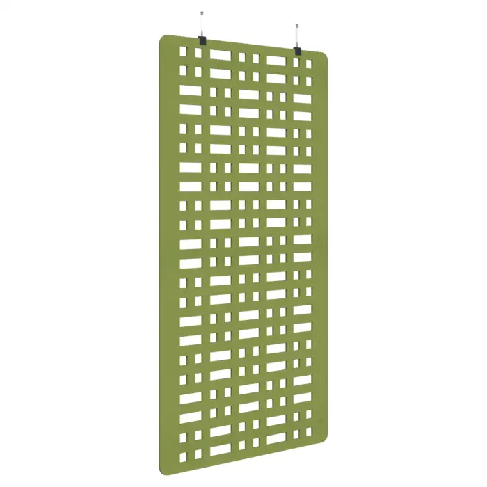 Sonic Acoustic Hanging Panel - Grid Pattern (Green)