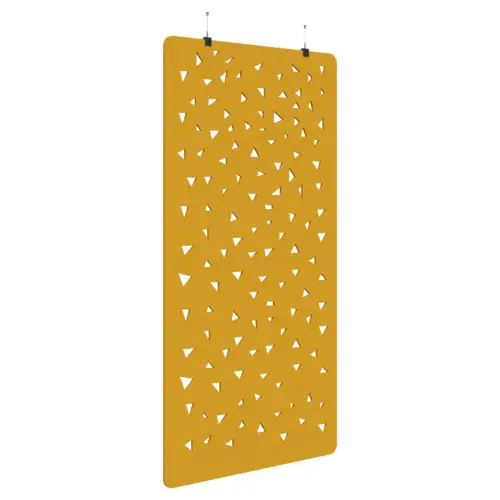 Sonic Acoustic Hanging Panel - Shard Pattern (Yellow)