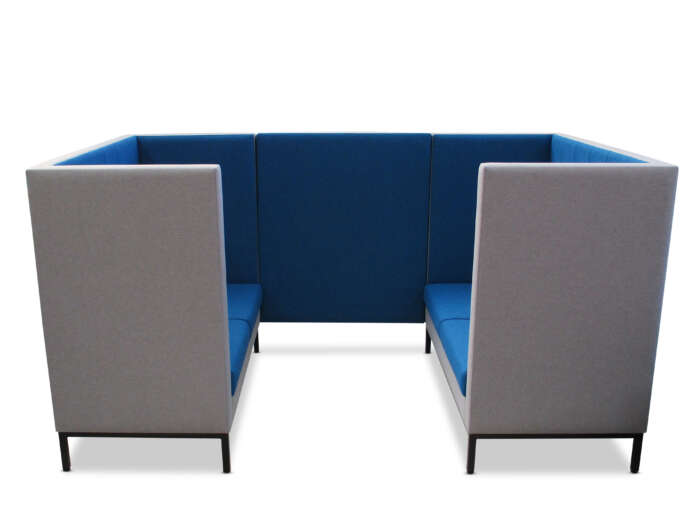 Malibu Soft Seating, High back & sides - Booth configuration (2x2 seater)