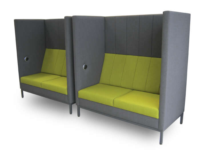 Malibu 2-seater booths, positioned together