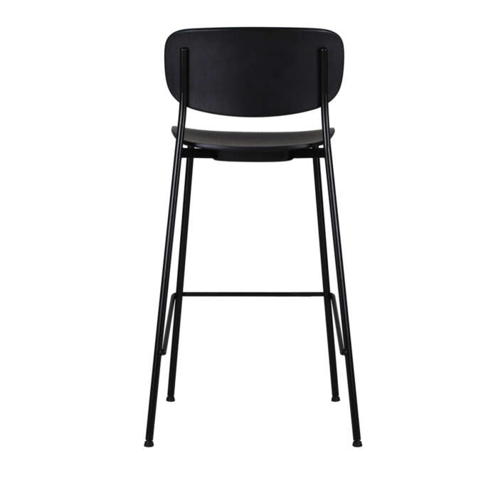 Rear view of Latham Barstool - Tall (Black)