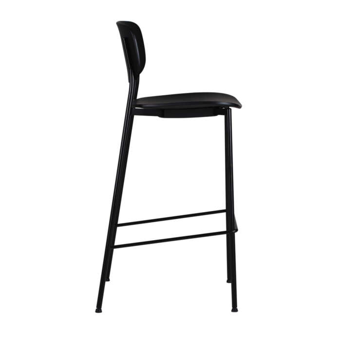 Side view of Latham Barstool - Tall (Black)